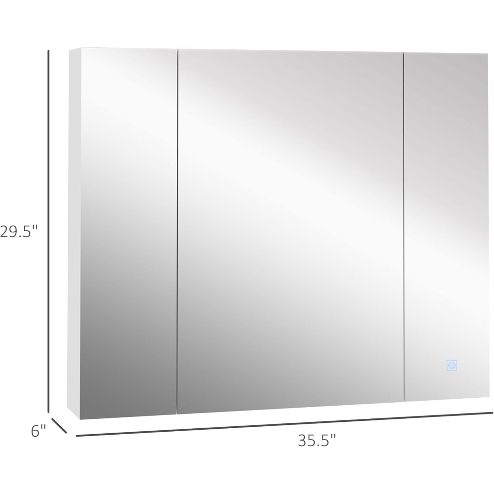 kleankin LED Medicine Cabinet, - Bathroom Mirror Led recensie en prijs