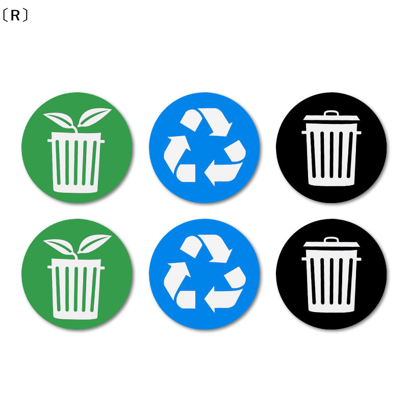 〔R〕6pcs Diameter 10CM PVC Recy - Home Bathroom Trash Can recensie en prijs