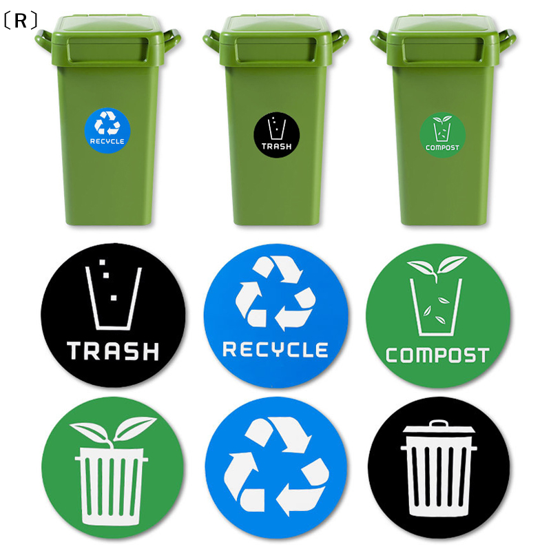 〔R〕6pcs Diameter 10CM PVC Recy - Home Bathroom Trash Can recensie en prijs