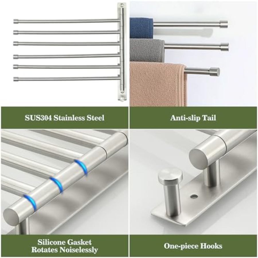 Swivel Towel Rack, SUS304 Stai - Towel Bar Stainless recensie en prijs