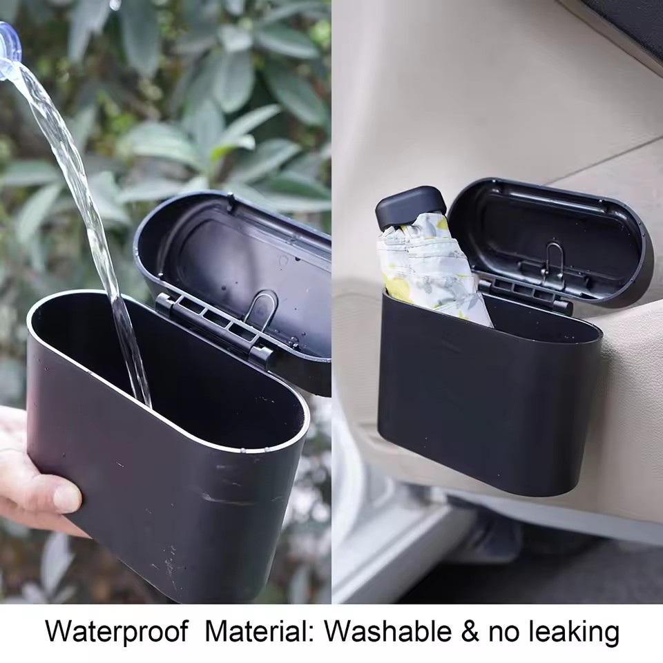 MOBIDEA  Black/White Portable  - Home Bathroom Trash Can recensie en prijs
