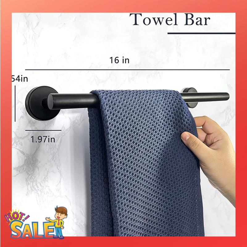 ABCL 14-Pieces Matte Black Bat - Towel Bar Stainless recensie en prijs