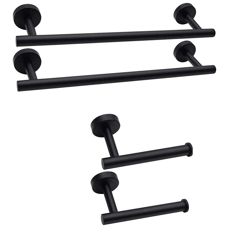 ABCL 14-Pieces Matte Black Bat - Towel Bar Stainless recensie en prijs