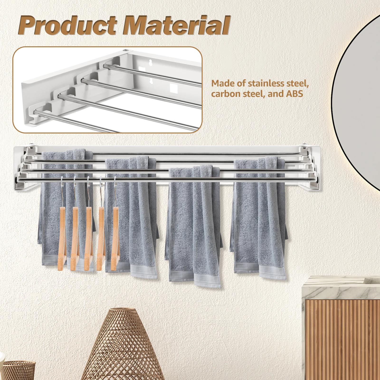Folding Clothes Hanger Stainle - Towel Bar Stainless recensie en prijs
