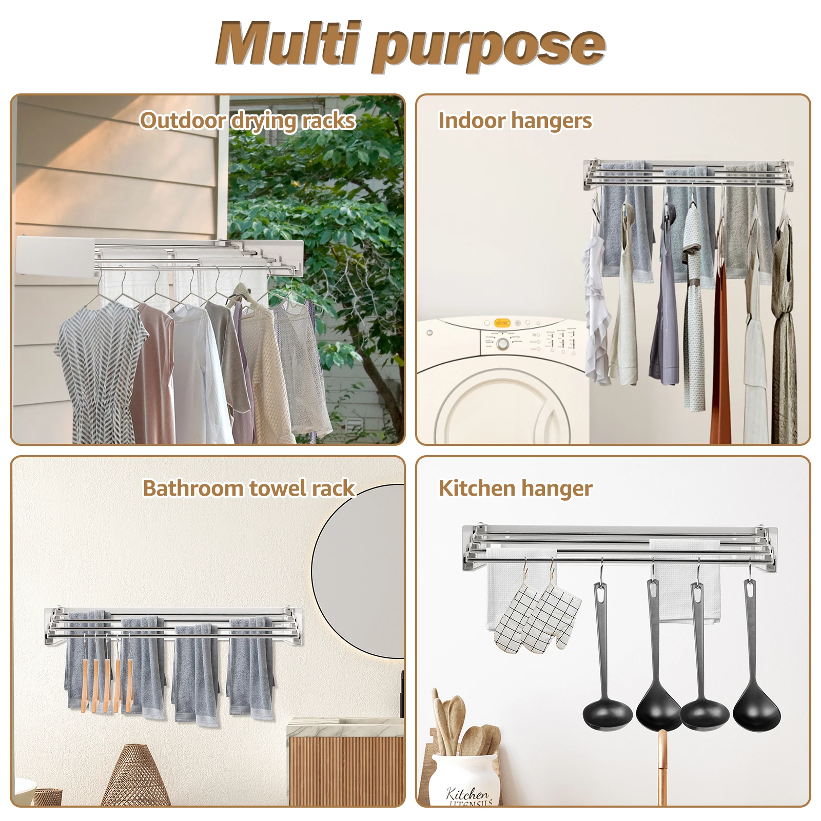 Folding Clothes Hanger Stainle - Towel Bar Stainless recensie en prijs