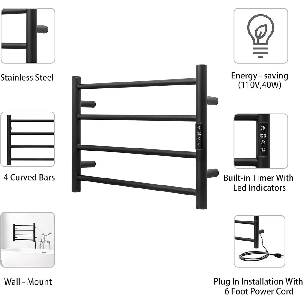KEG Smart WiFi Towel Warmer Wa - Towel Bar Stainless recensie en prijs