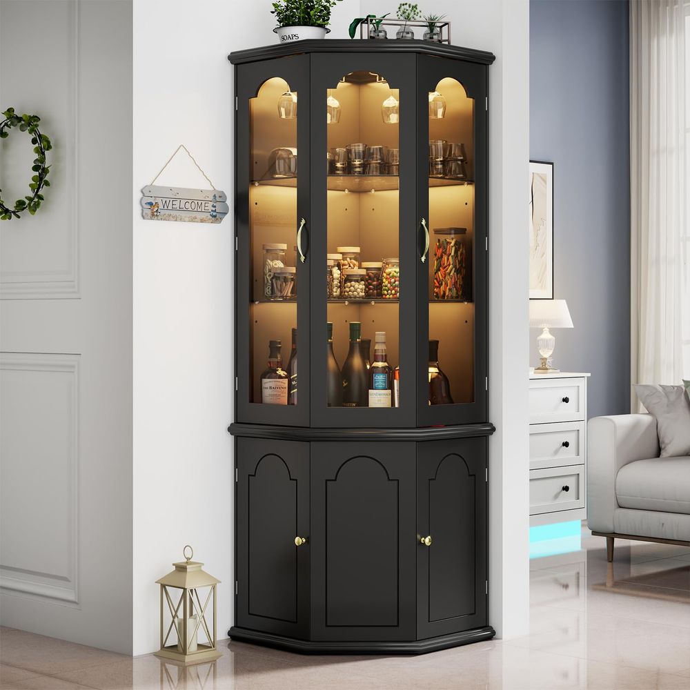 Corner Bar Cabinet w LED Light - Home & Bathroom Building Products Pte Ltd Photos recensie en prijs