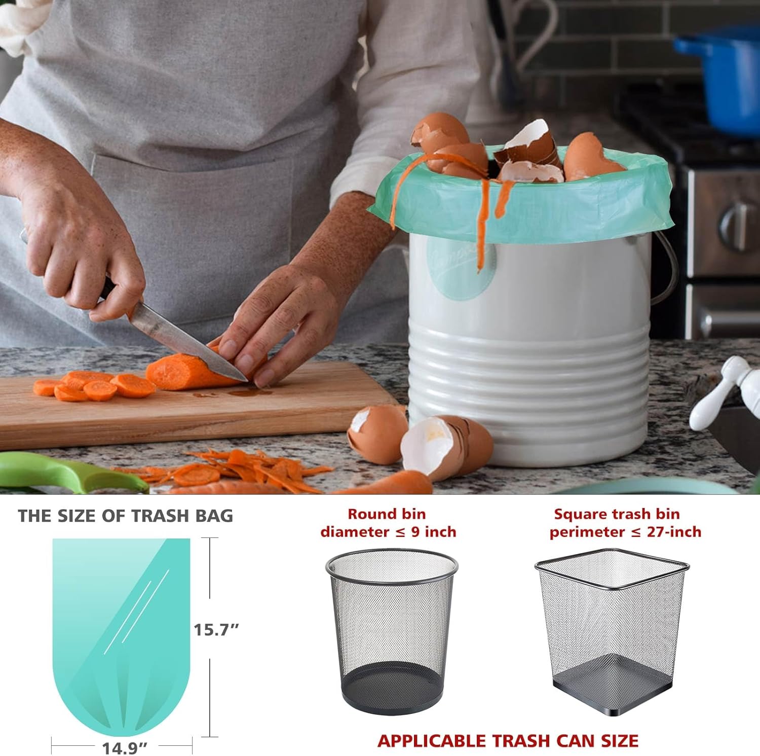 1.2 Gallon Small Trash Bags fo - Home Bathroom Trash Can recensie en prijs